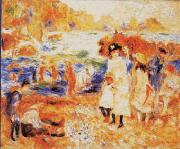 Pierre Renoir Beach Scene oil painting